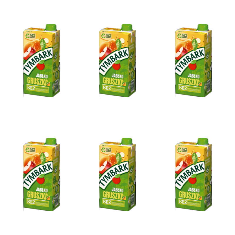 Tymbark Napój jabłko gruszka 1 l X6